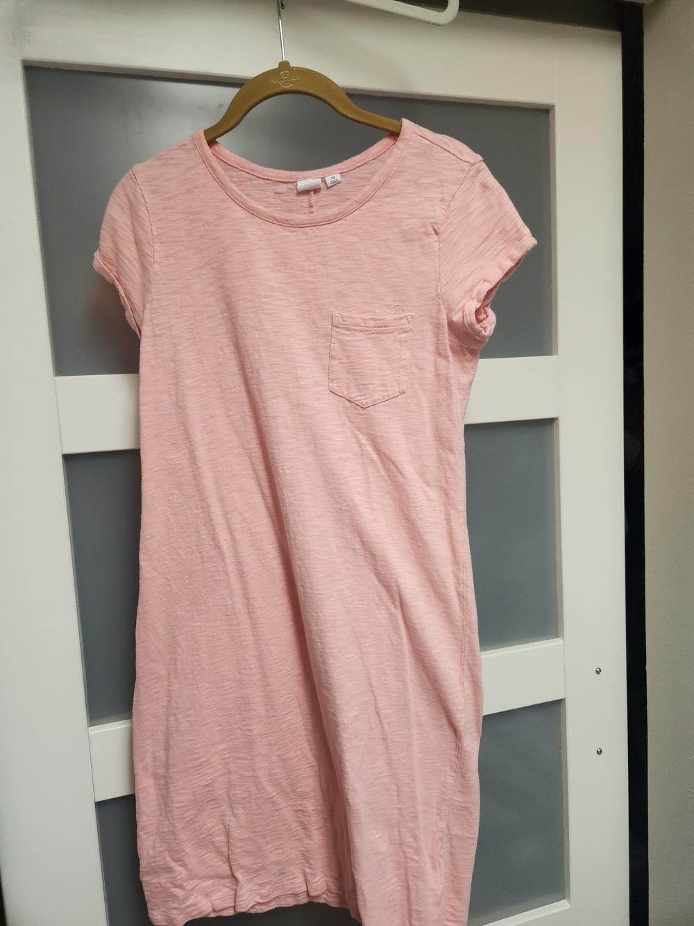 GAP Pink Short-Sleeve Pocket Tee Dress